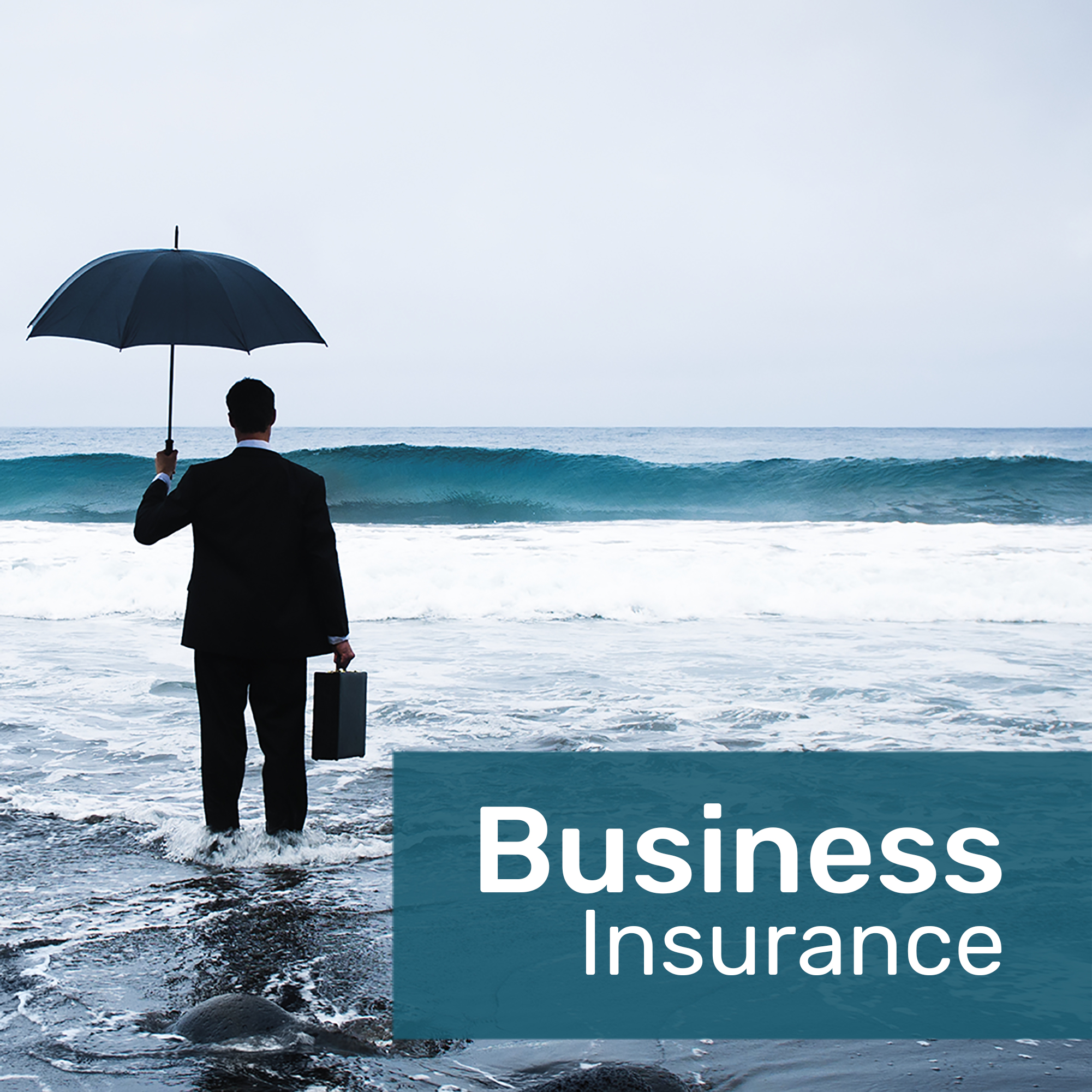 Business insurance template psd for social media with editable text